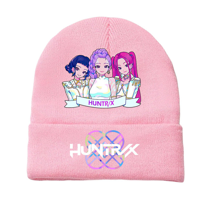 Wholesale Kpop Printed Knit Hat Fleece Hat