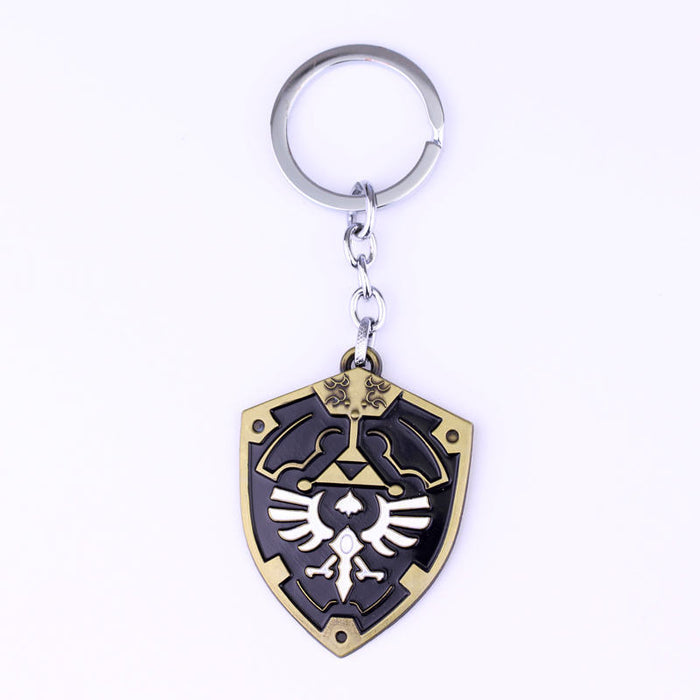 Wholesale Game Accessories Owl Shield Keychain Skyward Sword Necklace JDC-KC-HeY022