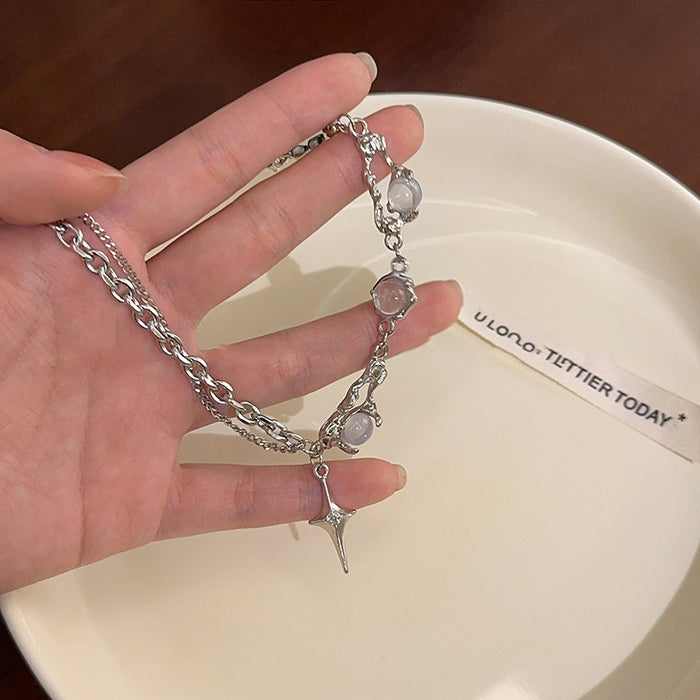 Wholesale Titanium steel accessories are niche and high-end, with a collarbone chain temperament