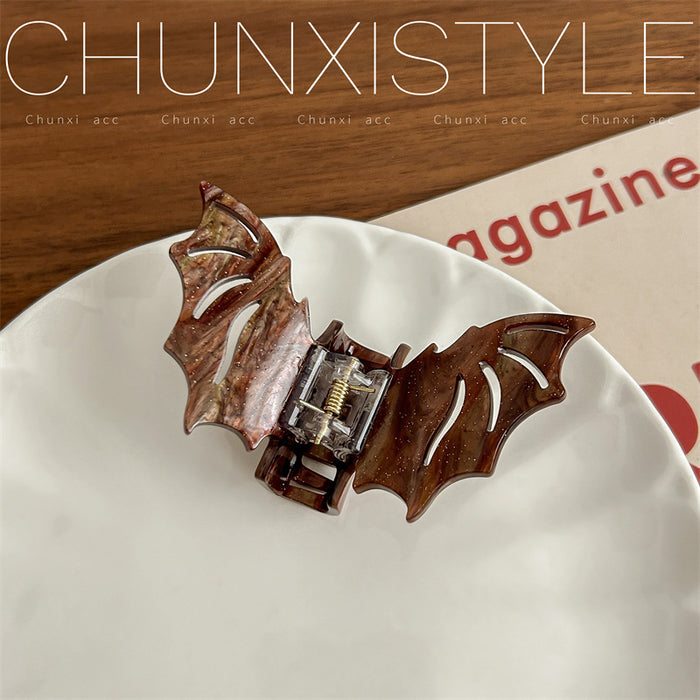 Wholesale  Gothic Bat Hair Claw Clip Acrylic Fashion Hair Accessory For Party And Gift