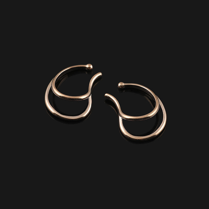 Wholesale Ear Clip Eardrop Women's Ear Clip Metal Ear Hanging Earrings