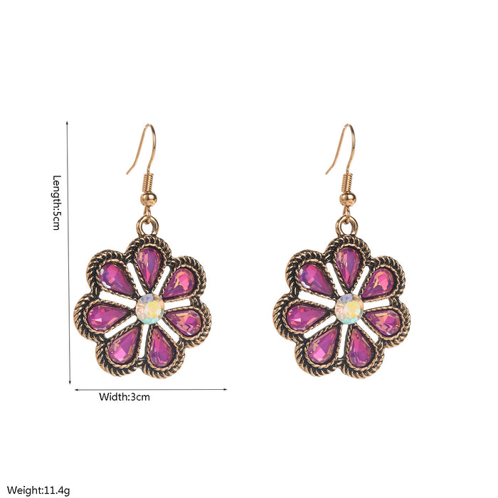 Wholesale Western Ethnic Style Turquoise Earrings
