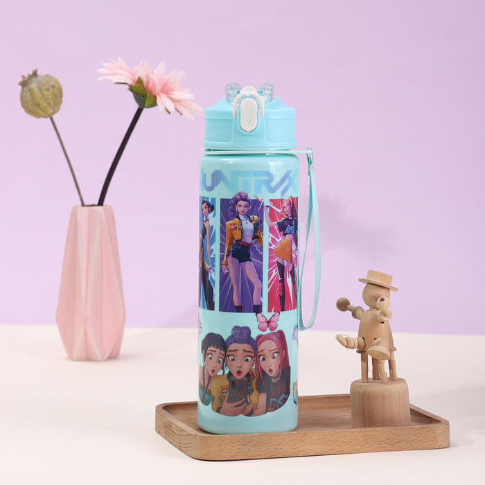 Wholesale Kpop cute cartoon large capacity plastic Tumblers