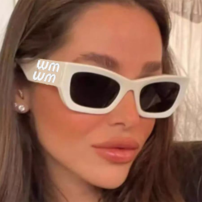 Wholesale Cat's Eye letter sunglasses retro sunglasses women's