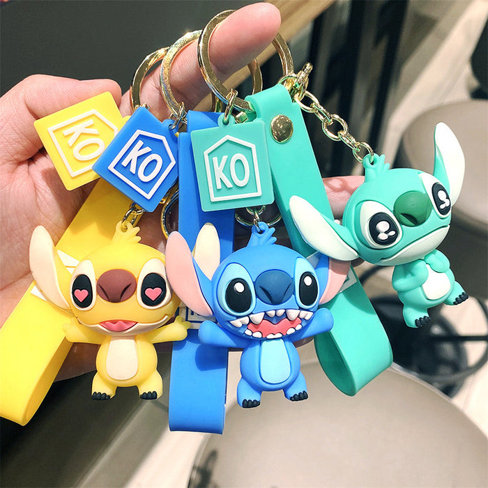 Wholesale Cartoon Silicone Keychains JDC-KC-LeZi004