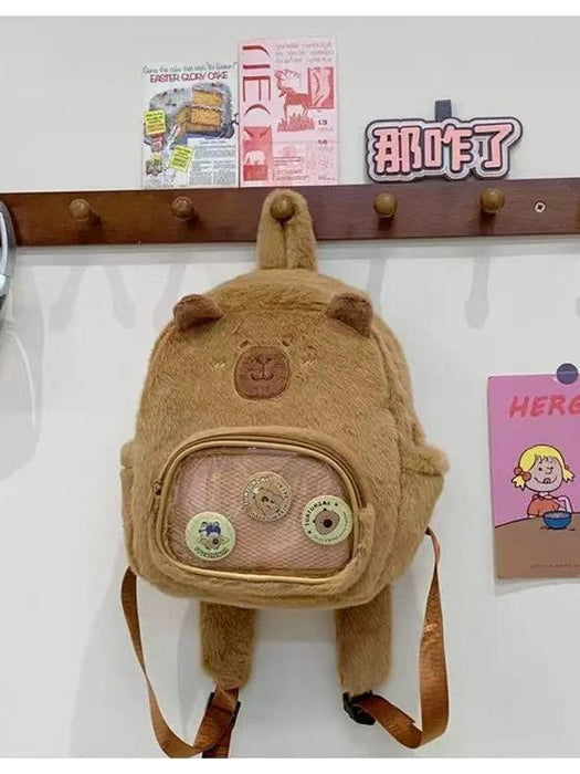 Wholesale PP cotton cute backpack cartoon character backpack  transparent bag