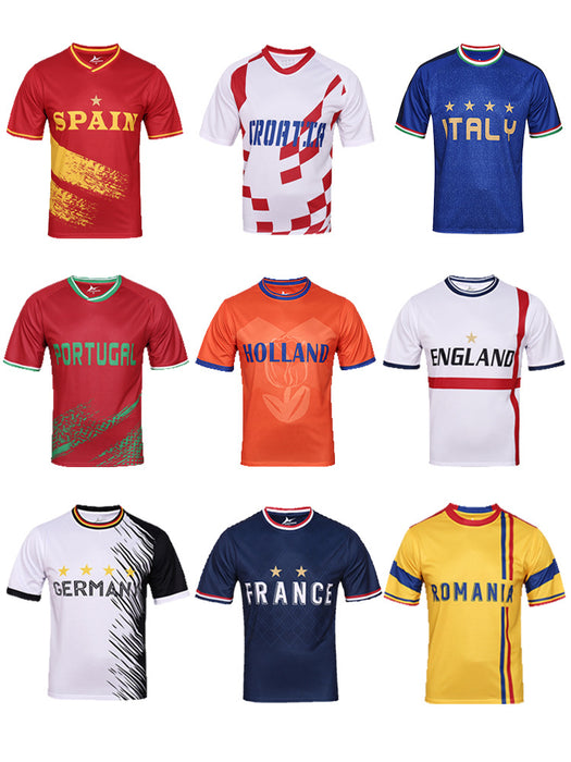 Wholesale World Cup Jersey Short-Sleeved Football Uniform T-Shirt