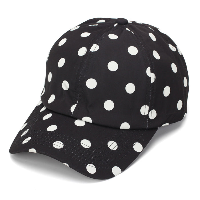 Wholesale Korean Style Polka Dot Baseball Cap - Fashion Sun Protection Hat for Women