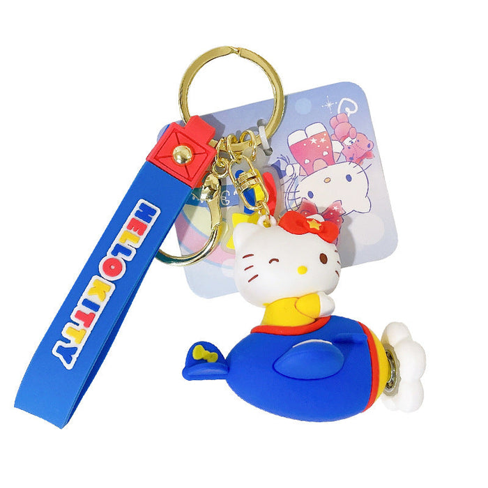 Wholesale Rotating Airplane Keychain JDC-KC-YanG002