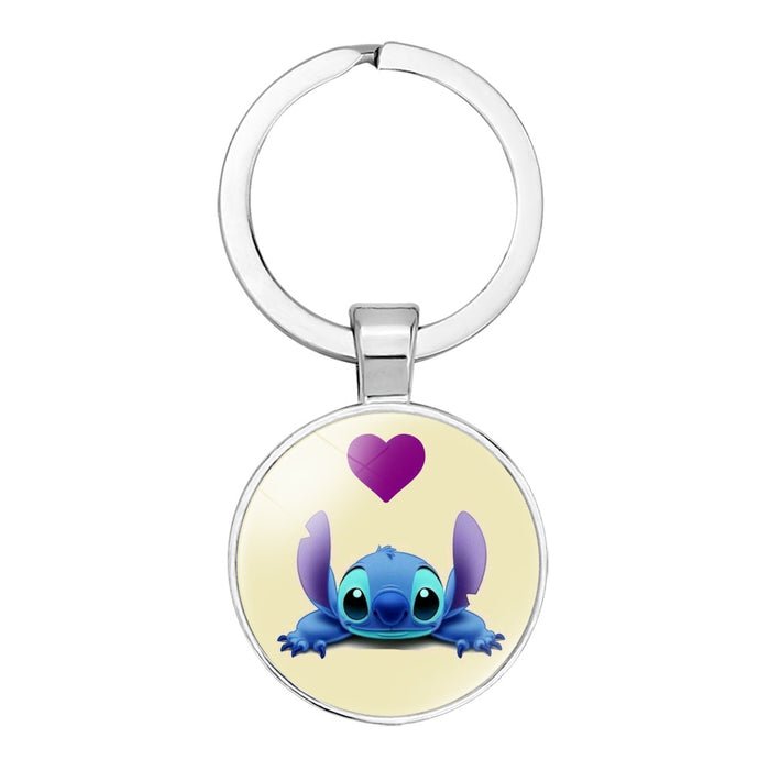 Wholesale Glass Alloy Time Stone Cartoon Keychain JDC-KC-NingX009