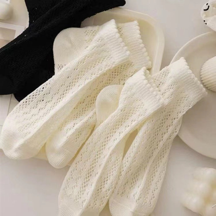 Wholesale Socks summer thin short socks hollow mesh anti odor breathable shallow mouth short tube socks absorb sweat