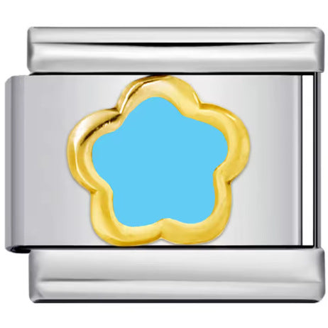 Wholesale Mother' s Day Series Stainless Steel Italian Flower Bracelet DIY Module Combination Jewelry