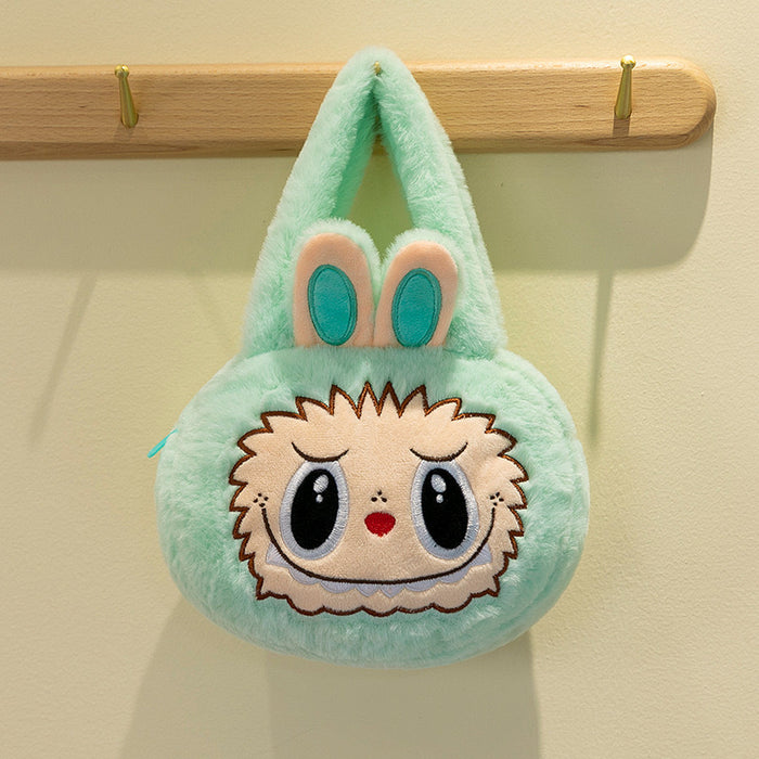 Wholesale Large Capacity Cartoon Plush Velvet Shoulder Bag