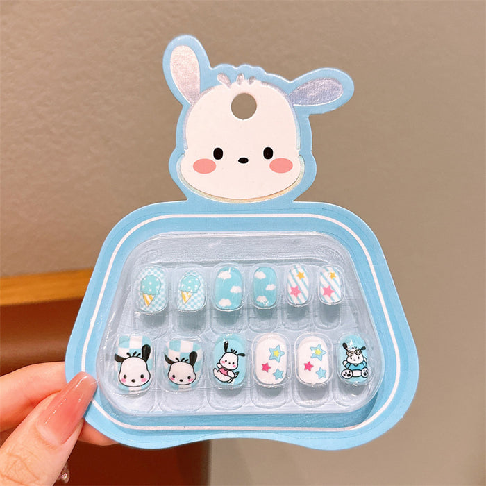 Wholesale Cartoon Sweet Little Girl Cute Nail Stickers