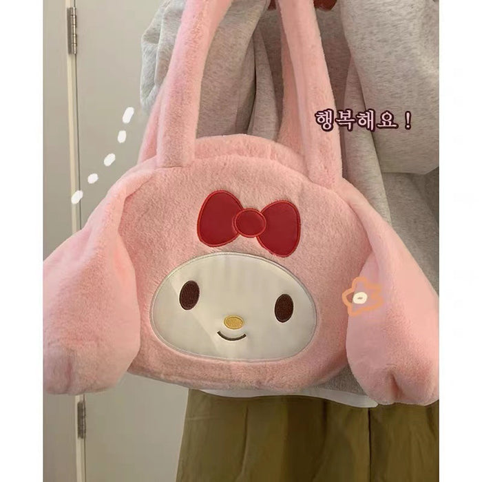 Wholesale Plush Bag cute cartoon girl shoulder bag large capacity handbag bunny girl bag