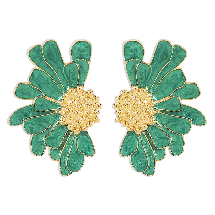 Wholesale Alloy Flower Earrings JDC-ES-QianDi022