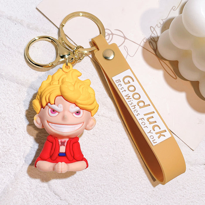 Wholesale Cartoon Anime Silicone Keychain JDC-KC-Qiwei032