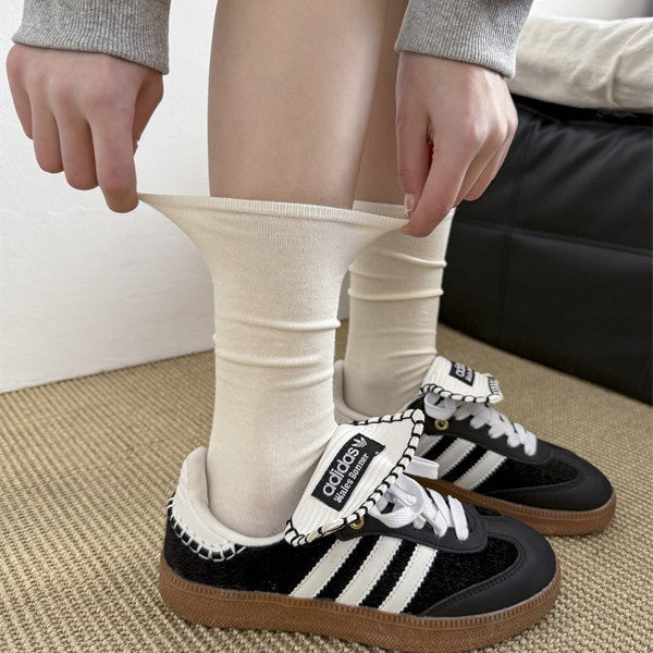 Wholesale Versatile boneless calf socks, cotton casual pile socks, long socks