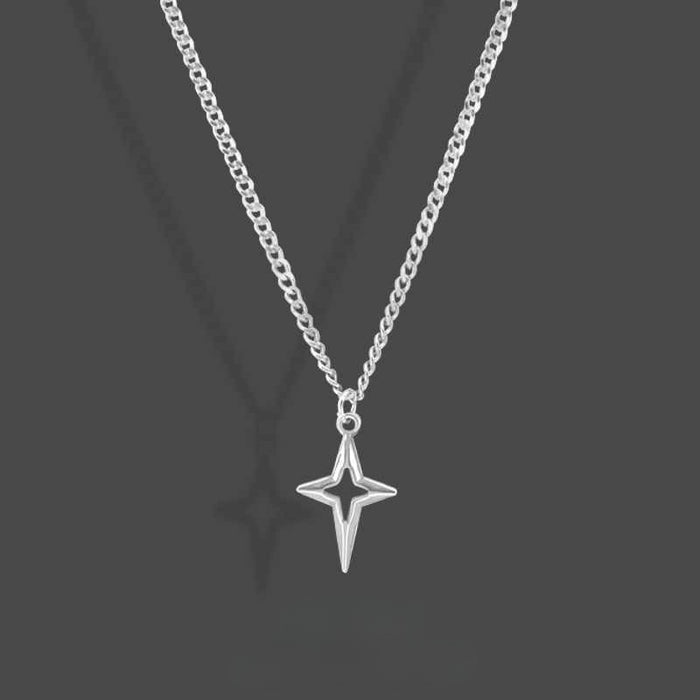 Wholesale Cross Necklace Hip-hop Simple Male Couple Pendant Female Accessories Star
