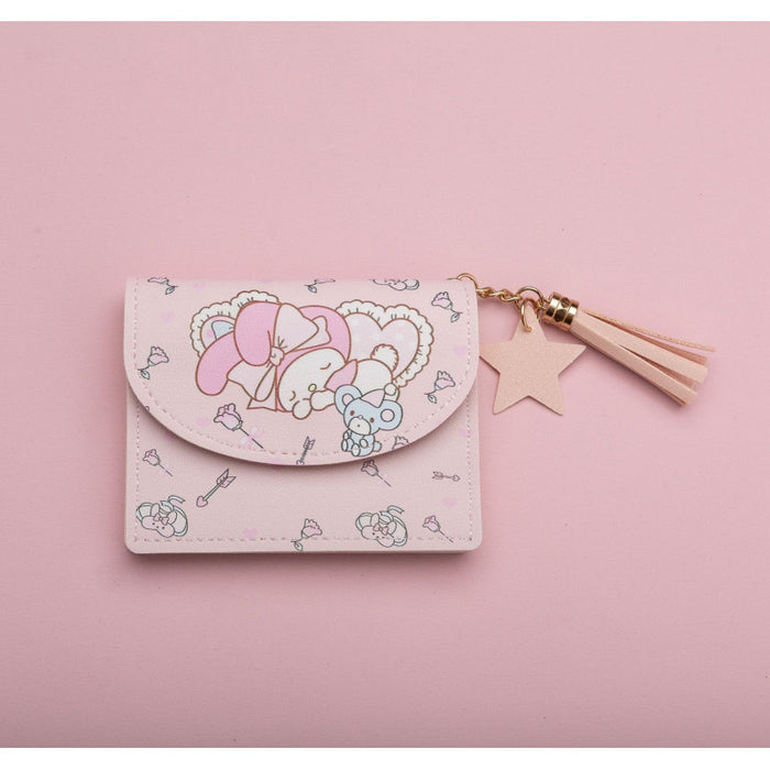 Wholesale Cute Cartoon Print PU Tassel Card Holder Multi-slot Wallet Student Gift Accessory