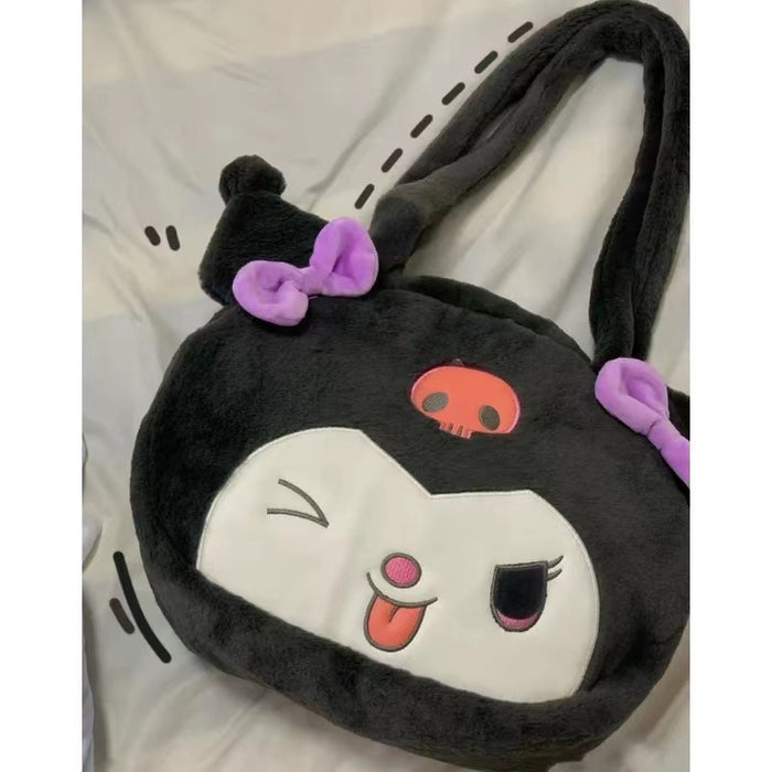 Wholesale Plush Bag cute cartoon girl shoulder bag large capacity handbag bunny girl bag