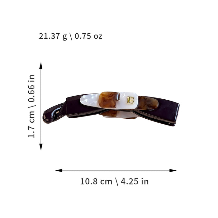 Wholesale French Retro Milk White Banana Hair Clip Everyday Styling Fashion Accessory