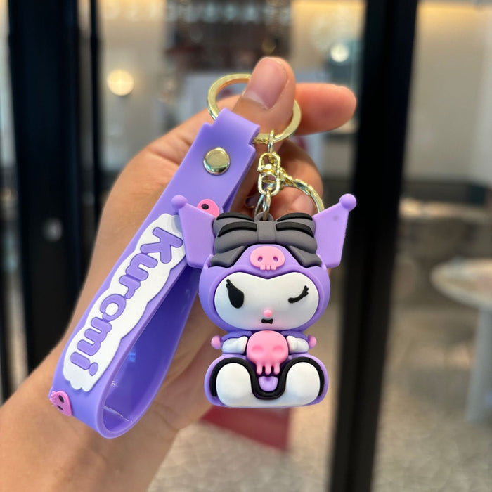 Wholesale Cartoon Silicone Anime Keychain JDC-KC-PengYu047