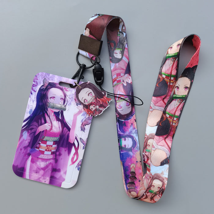 Wholesale Cartoon animation hard fit Lanyard Keychain