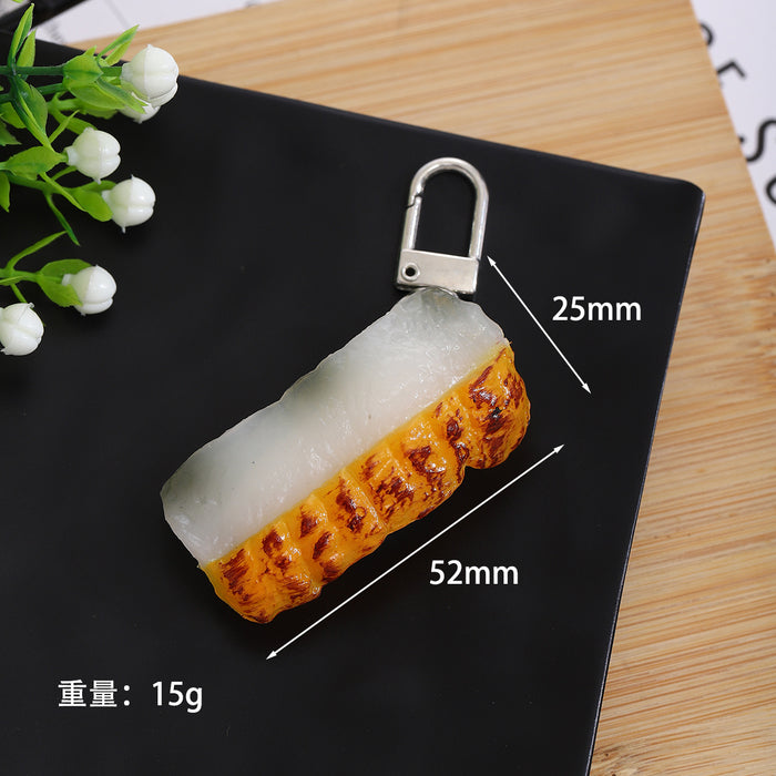 Wholesale PVC Sushi Keychain Food Toy Accessory for Bag Charm or DIY Craft Gift MOQ≥2