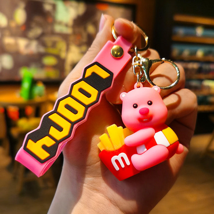 Wholesale Cartoon Doll Silicone Keychain JDC-KC-Tingm134