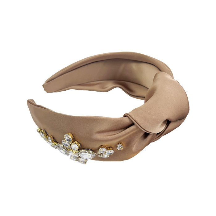 Wholesale Diamond Satin Wide Fabric Headband JDC-HD-ChaoXuan011