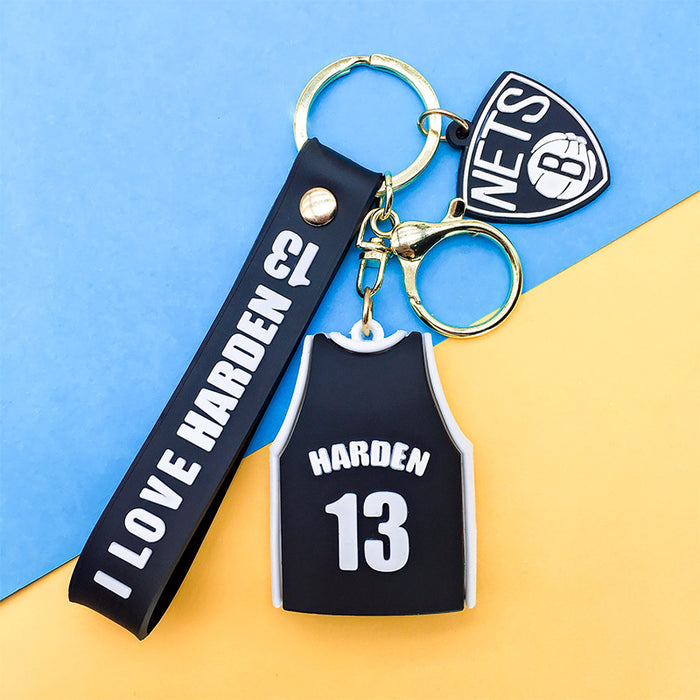 Wholesale Creative Men's and Women's Keychain Basketball Hanging Ornaments School Bag Decorative Small Gift Pendant