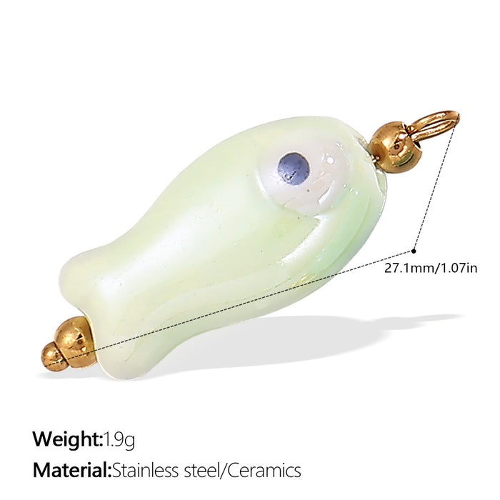 Wholesale Pendant Marine Series Small Fish Starfish Pearl Stainless Steel