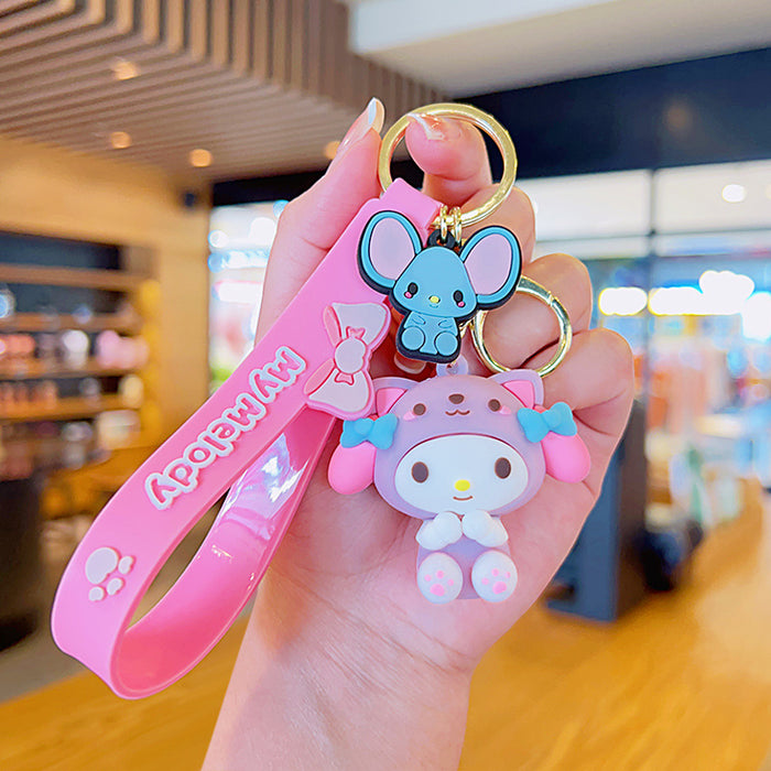 Wholesale Cartoon Doll Soft Plastic Keychain JDC-KC-KuM010