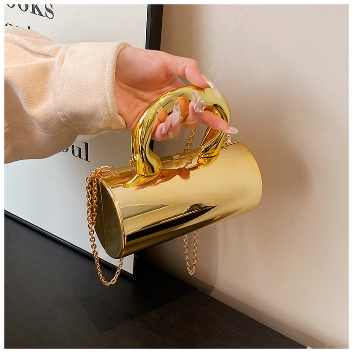 Wholesale New Style Evening Bag Small Chanel Style Candy Color Acrylic Box Bag Fashion Cosmetic Bag Chain Crossbody Women's Bag JDC-SD-TY001