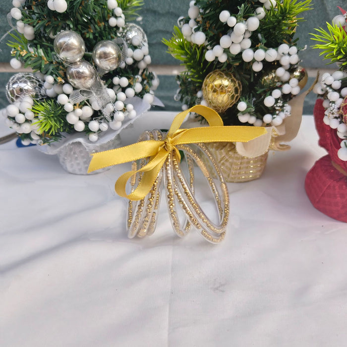 Wholesale 6-layer ribbon silicone tube Christmas bracelet
