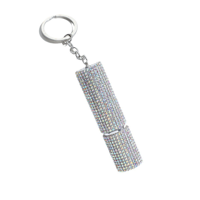 Wholesale Plastic Pressed Perfume Bottle Diamond Keychain JDC-KC-ZY042