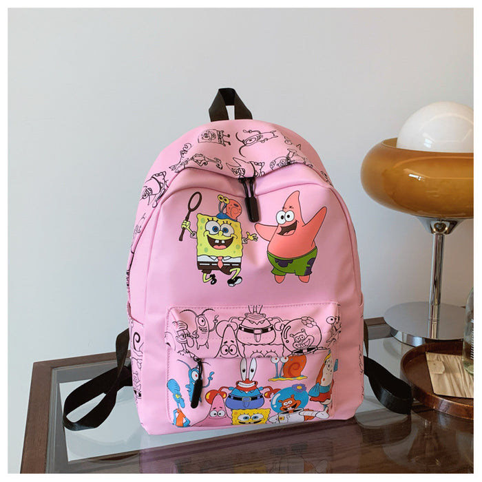 Wholesale casual travel bag printed cartoon school bag cute shoulder bag