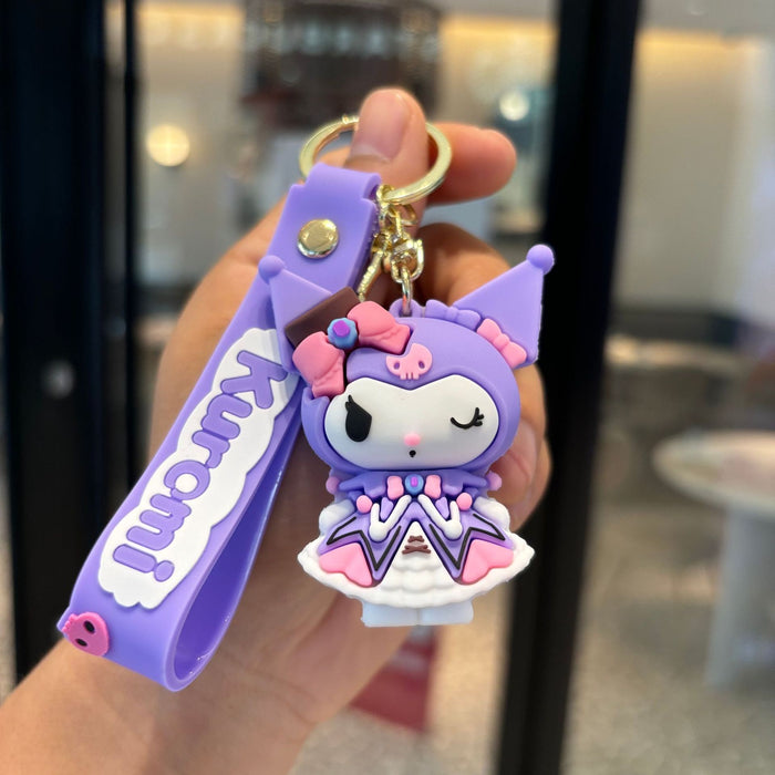 Wholesale Cartoon Silicone Anime Keychain JDC-KC-PengYu047