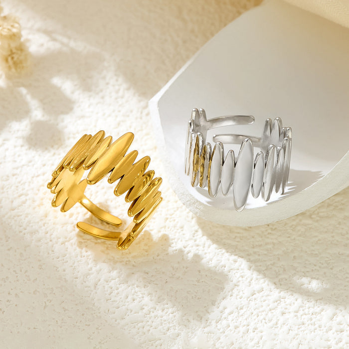 Wholesale Simple and adjustable titanium steel rings