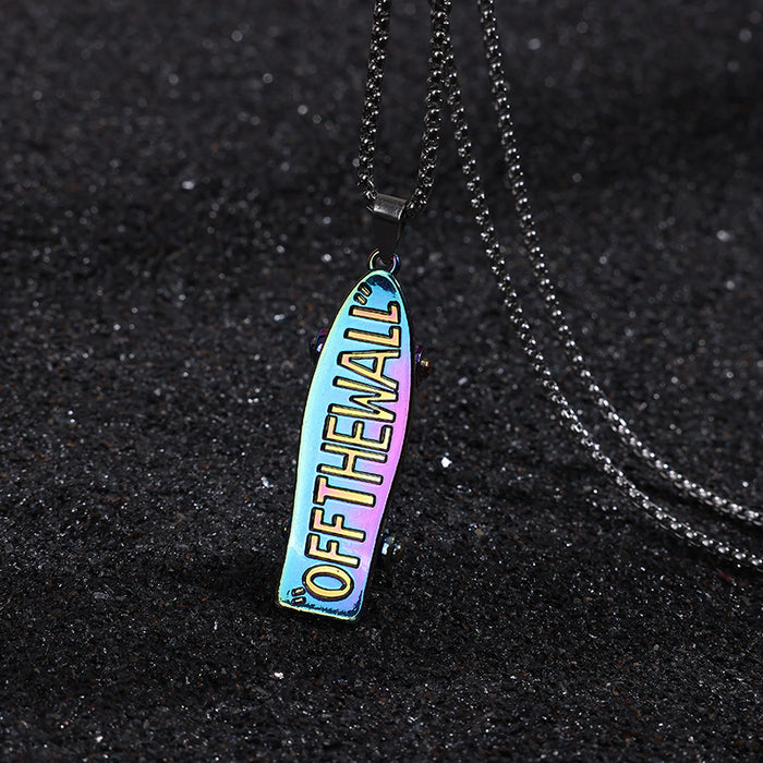 Wholesale Necklaces Alphabet alloy scooter necklace pendant JDC-NE-MWei007