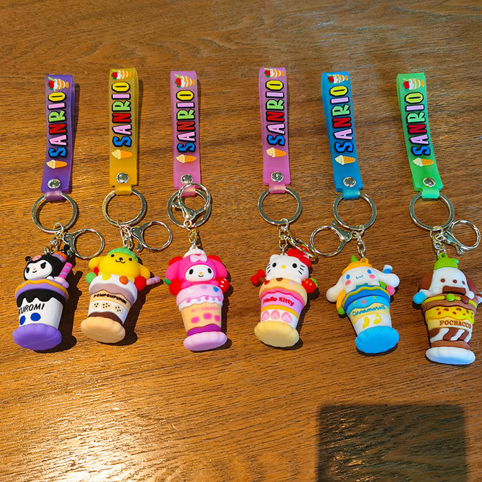 Wholesale Cartoon Ice Cream Key Chain