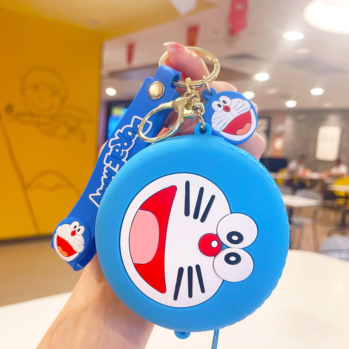 Wholesale Cartoon Mini Silicone Coin Purse Keychain JDC-KC-LiuFan024