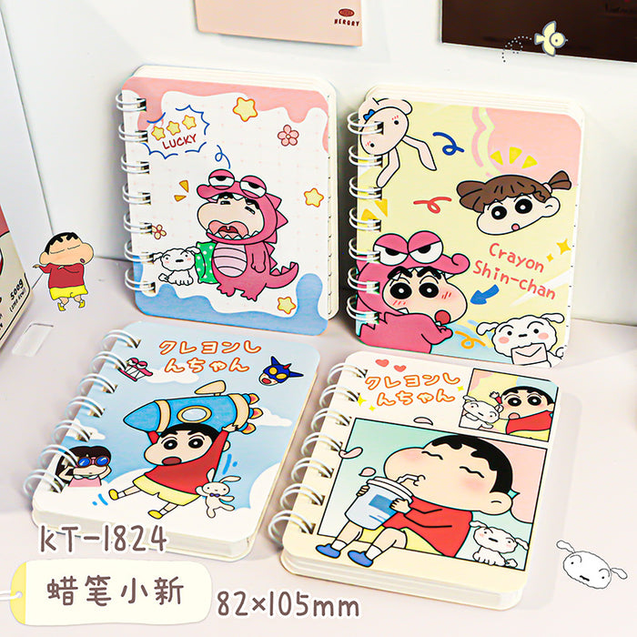 Wholesale 4 Sets of A7 Small Coil Cartoon Paper Notebook JDC-NK-YYC005