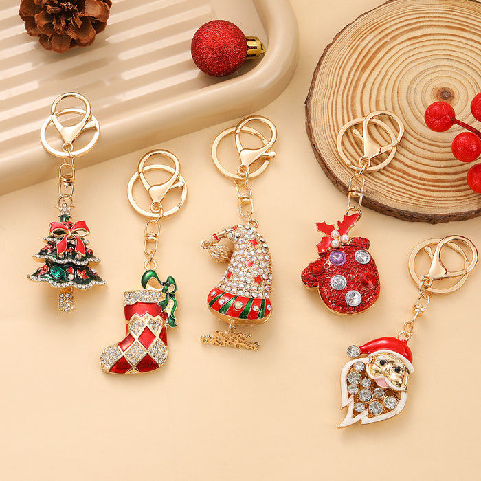 Wholesale Christmas Tree Keychain Decorative Accent Keychain Boutique MOQ≥2