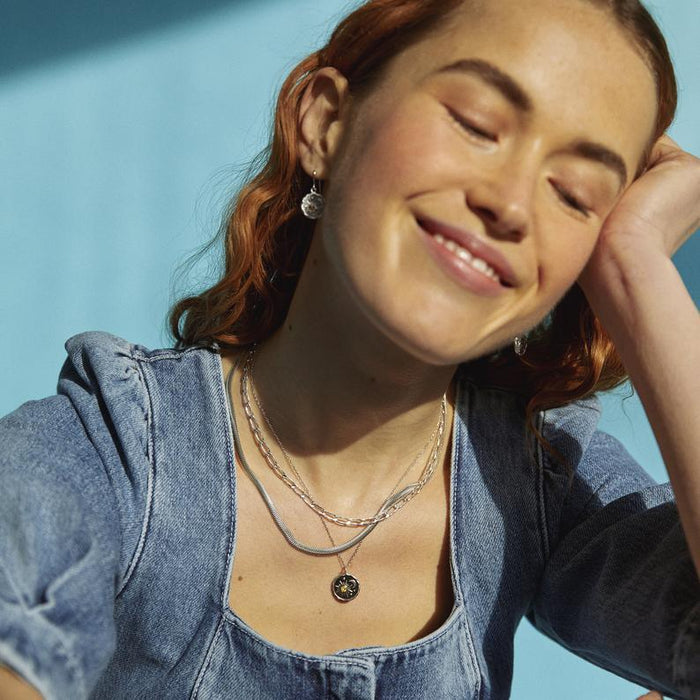 Wholesale Fashion independent station sun and moon earring pendant