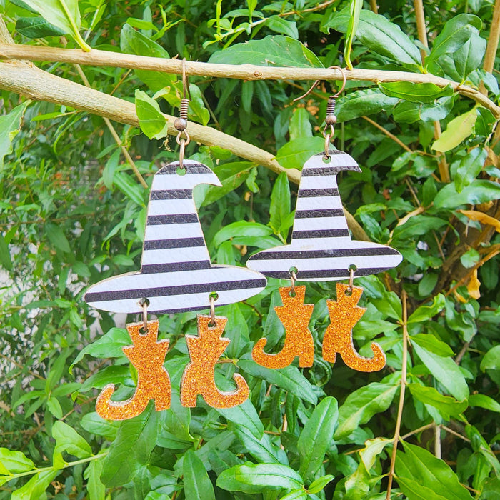 Wholesale  Leather Earrings Fine Pink Frosted Onion Pink Hat Boots Spliced