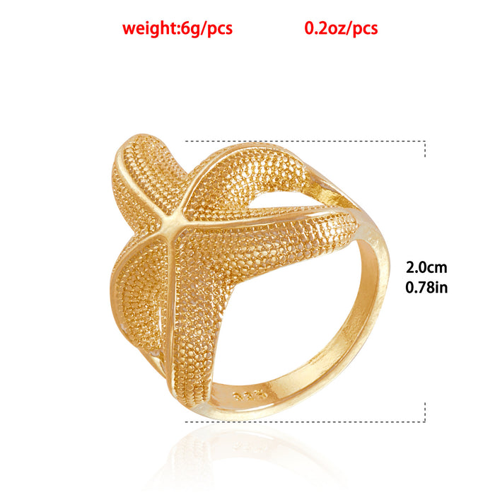 Wholesale Vacation Ocean Style Starfish Ring