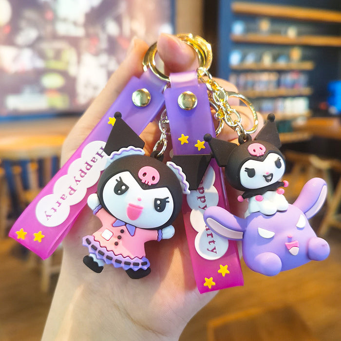 Wholesale Cartoon Silicone Doll Keychain JDC-KC-Tingm284