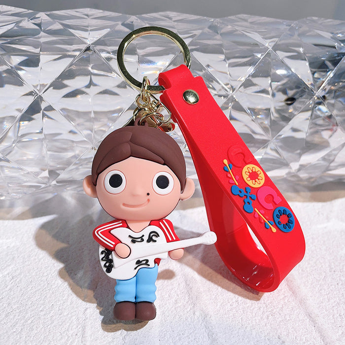 Wholesale Cartoon Silicone Doll Keychain JDC-KC-QiChao033